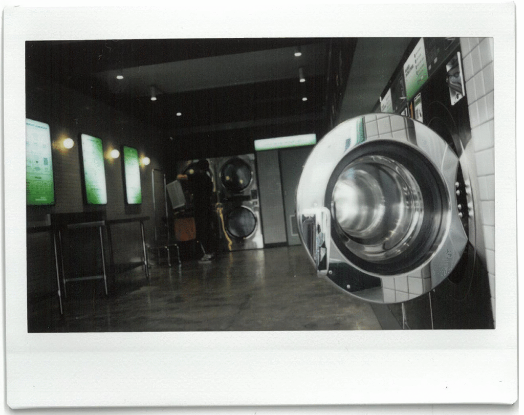 03 washer open - The Lost Sock Laundromat